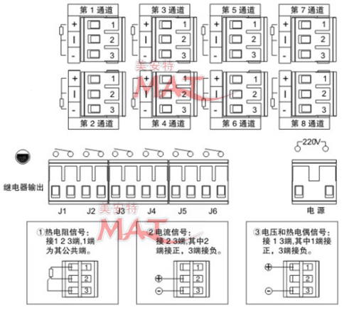 有纸记录仪的接线端子图